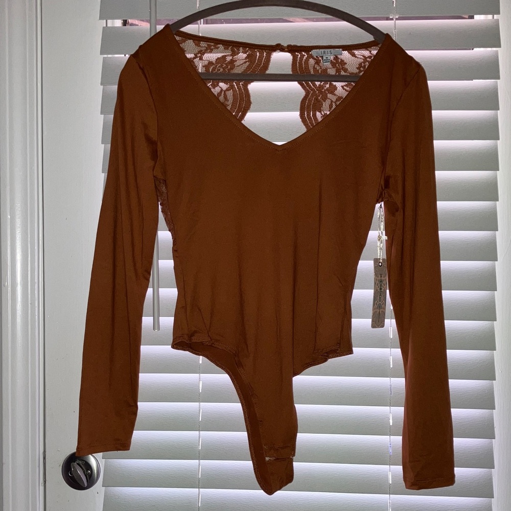 Iris Rust Long Sleeve Bodysuit